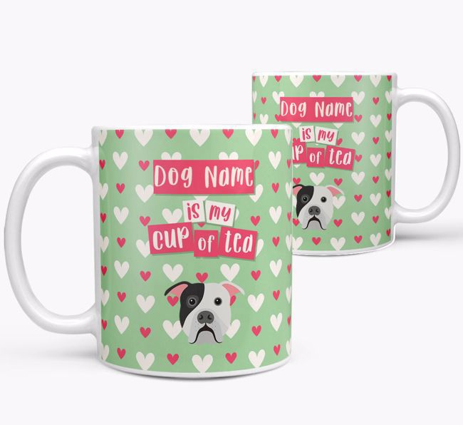 Personalised {breedFullName} '{dogsName} is my Cup of Tea' Mug